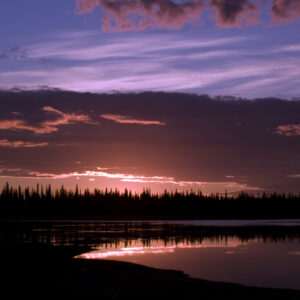 The late arctic sun.