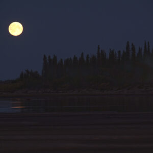 full moon over the Kobuk