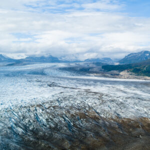 Glaciers in the Alaska Range.