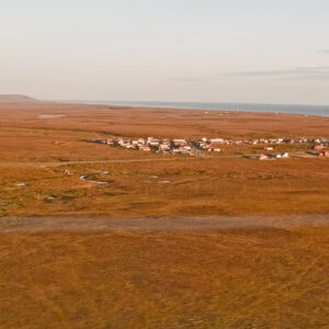 Airline approaching Nome, Alaska.