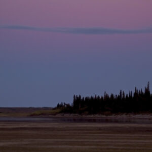 Moonrise while the Sun Sets