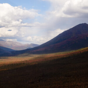 Flying through Gates of the Arctic National Park.