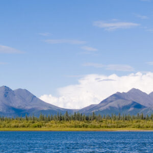 The Jade Mountains as seen across the Kobuk River in arctic Alaska.